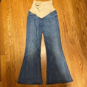 7 for all mankind maternity flare jeans